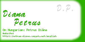 diana petrus business card